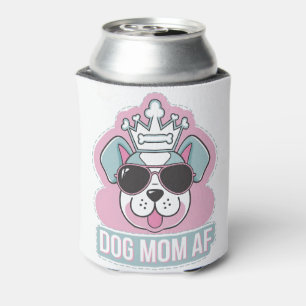 Dog Mom AF - Funny Dog Mom Design Blikjeskoeler