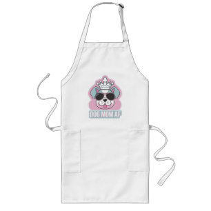 Dog Mom AF - Funny Dog Mom Design Lang Schort