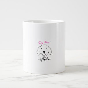 Dog Mom AF – Trotse Pet Ouder T-shirt Grote Koffiekop