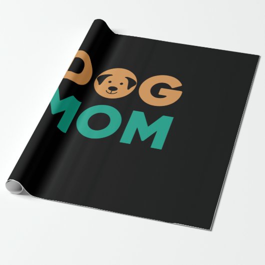 Dog Mom Cadeaupapier (Uitgerold)
