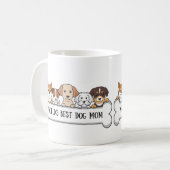 Dog Mom Coffee Mok, DogMom koffiebeker, geschenken Koffiemok (Voorkant links)