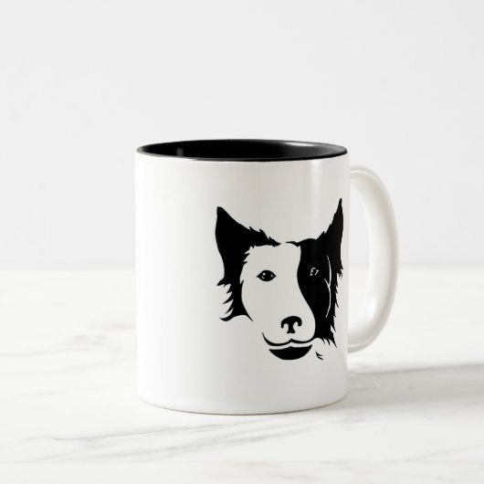 Dog Mom Coffee Mug Tweekleurige Koffiemok (Voorkant rechts)