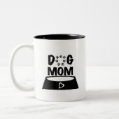 Dog Mom Coffee Mug Tweekleurige Koffiemok (Links)