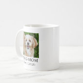 Dog Mom Custom Dog Photo Koffiemok (Voorkant links)