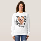 Dog Mom Custom Dog Photo Trui (Voorkant volledig)