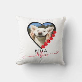 Dog Mom Custom Pet Photo Hondenliefhebber Kussen