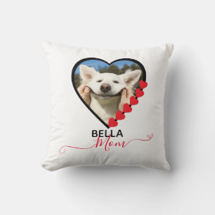Dog Mom Custom Pet Photo Hondenliefhebber Kussen