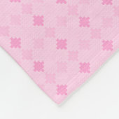  dog mom customizable baby pink fleece deken (Hoek)