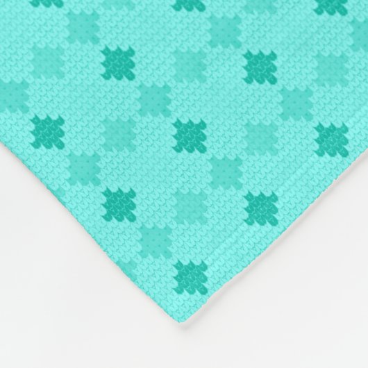 dog mom customizable mint green fleece deken (Hoek)