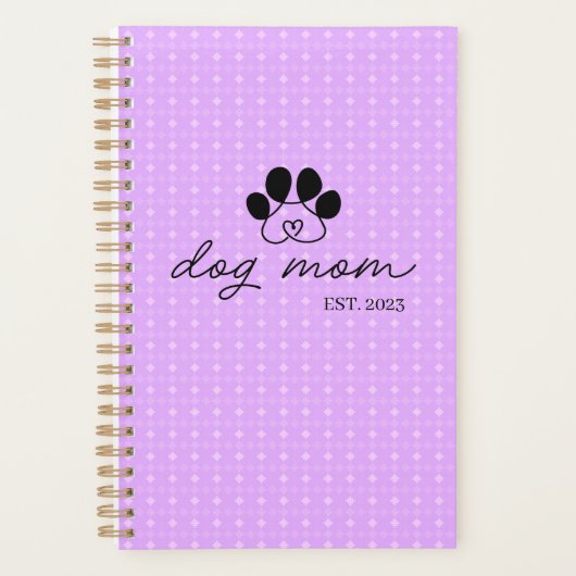 dog mom customizable  planner (Voorkant)