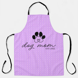 dog mom customizable schort