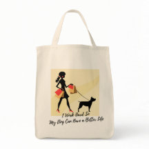 Dog Mom / Dad Canvas tas - Eco-vriendelijke Humor 