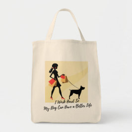 Dog Mom / Dad Canvas tas - Eco-vriendelijke Humor 