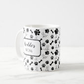 Dog Mom / Dad Koffie Mok Gift Zwart-wit (Voorkant links)