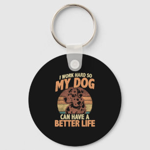 Dog Mom & Dad Motivatie Pet Quote Ontwerp Sleutelhanger