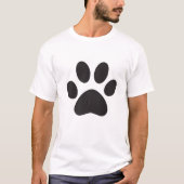 Dog Mom Dad Puppy Love Dogs Paw Print T-shirt (Voorkant)