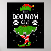 Dog Mom Elf Christmas Family Girls Women Elf Squad Poster (Voorkant)