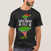 Dog Mom Elf Christmas Family Girls Women Elf Squad T-shirt (Voorkant)