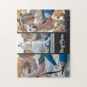 Dog Mom Established Modern Script Black 3 Photo Legpuzzel (Verticaal)