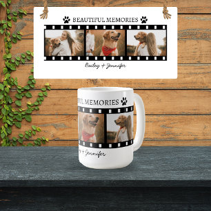 Dog Mom Film Strip Foto Mok Custom Huisdier Eigena