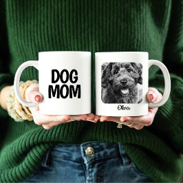 Dog Mom Foto Mok met Honden Naam