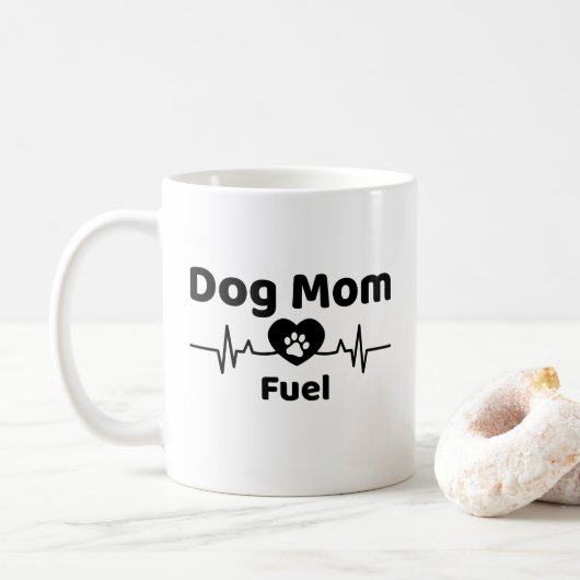 Dog Mom Fuel Mug Koffiemok (Met donut)