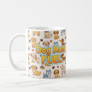 Dog Mom Fuel – Schattigee koffie Mok voor Hondenli