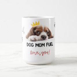 Dog Mom Fuel - Schattigee Puppy Mok met poten en h