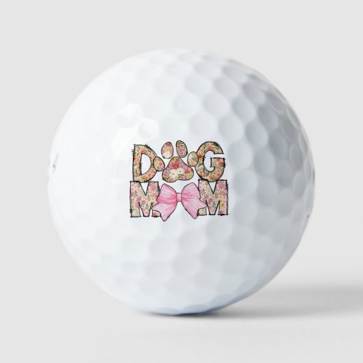 Dog Mom Gift Golfballen (Voorkant)