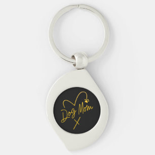 DOG MOM, GOLDEN HEART SLEUTELHANGER