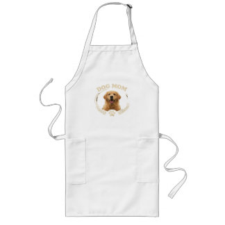 Dog Mom — Golden Retriever Portrait Tee Lang Schort