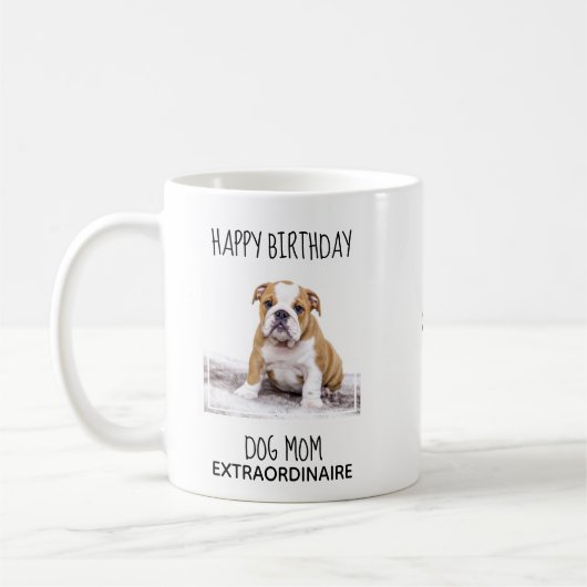 Dog Mom - Happy Birthday Beste Mam Schattige Dog F Koffiemok (Links)