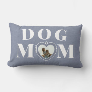 Dog Mom Heart Locket Gepersonaliseerd Sierkussen Kussen
