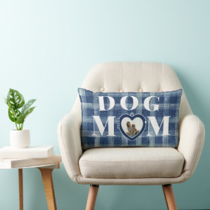 Dog Mom Heart Locket Gepersonaliseerd Sierkussen Kussen