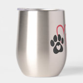 Dog Mom Heart Paws Art | Rescue Mama Dogs Lover (Rechts)