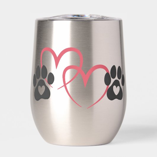 Dog Mom Heart Paws Art | Rescue Mama Dogs Lover (Voorkant)