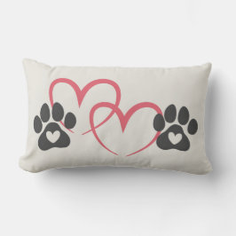 Dog Mom Heart Paws Art | Rescue Mama Dogs Lover Kussen