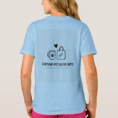 Dog Mom  – I Work Hard for My Dog T-shirt (Achterkant)