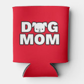 DOG MOM Koelbox (rood) Blikjeskoeler (Voorkant)