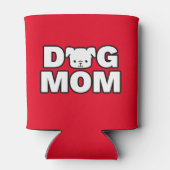 DOG MOM Koelbox (rood) Blikjeskoeler (Achterkant)