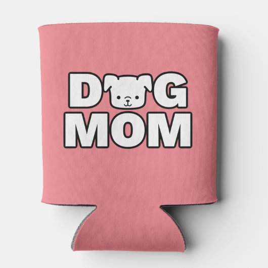 DOG MOM Koelbox (roze) Blikjeskoeler (Achterkant)