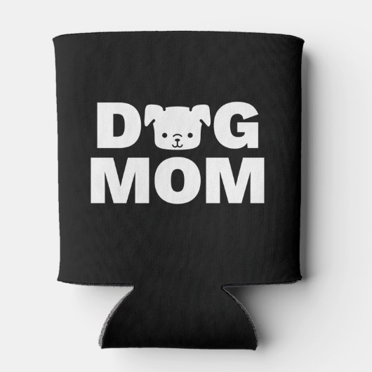 DOG MOM-Koelbox (zwart) Blikjeskoeler (Achterkant)