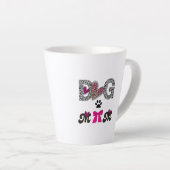 Dog Mom Leopard Heart Mug -Mom Lover Gift  Latte Mok (Rechterhoek)