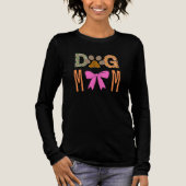 Dog Mom Leopard Paw Print/ Cute Dog Lover Apparel  Tri-Blend Shirt (Voorkant)