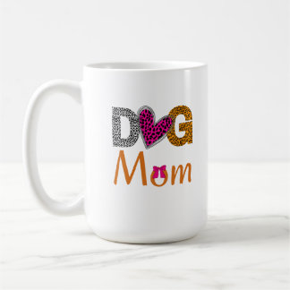 Dog Mom Leopard Print/Trending Dog  Lover Gift Koffiemok