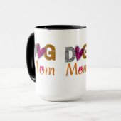 Dog Mom Leopard Print/Trending Dog  Lover Gift Mok (Voorkant links)