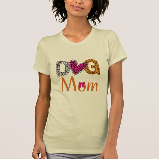 Dog Mom Leopard Print/Trending Dog  Lover Gift T-shirt (Voorkant)