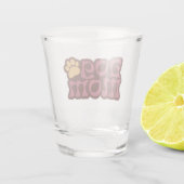 Dog Mom Logo Shot Glas (Achterkant)