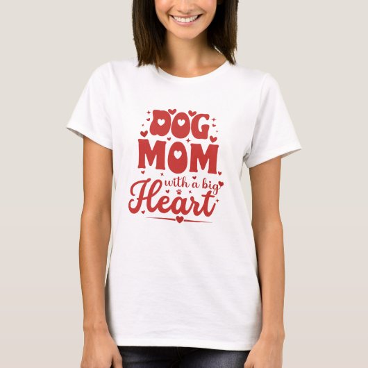Dog Mom Love Aesthetic Design for Pet Lovers T-shirt (Voorkant)