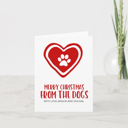 Dog Mom Merry Christmas van de Dogs Xmas Kaart (Voorkant)